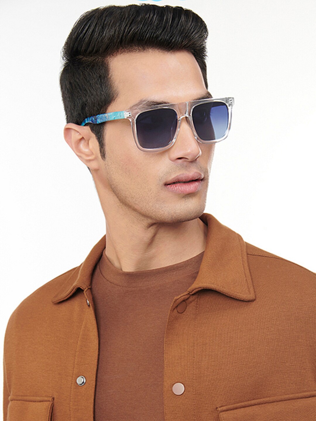 Vincent Chase by Lenskart Lens & Wayfarer Sunglasses with Polarised and UV Protected Lens 206891, Blue
Vincent Chase by Lenskart Lens & Wayfarer Sunglasses with Polarised and UV Protected Lens 206891, Blue