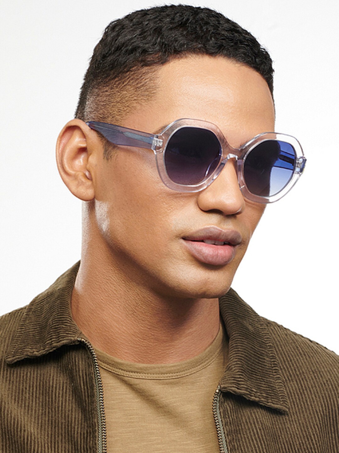 Vincent Chase by Lenskart Lens & Round Sunglasses with Polarised and UV Protected Lens 205221, Blue
Vincent Chase by Lenskart Lens & Round Sunglasses with Polarised and UV Protected Lens 205221, Blue