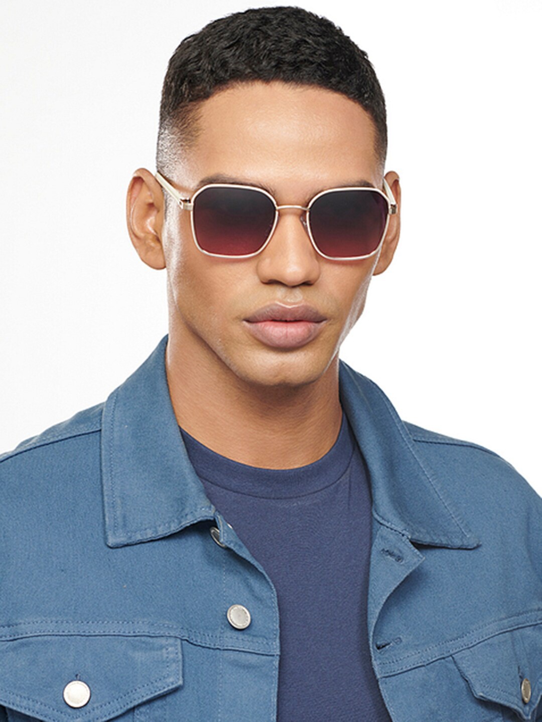 Vincent Chase Lens & Square Sunglasses with Polarised and UV Protected Lens 201179, Pink
Vincent Chase Lens & Square Sunglasses with Polarised and UV Protected Lens 201179, Pink