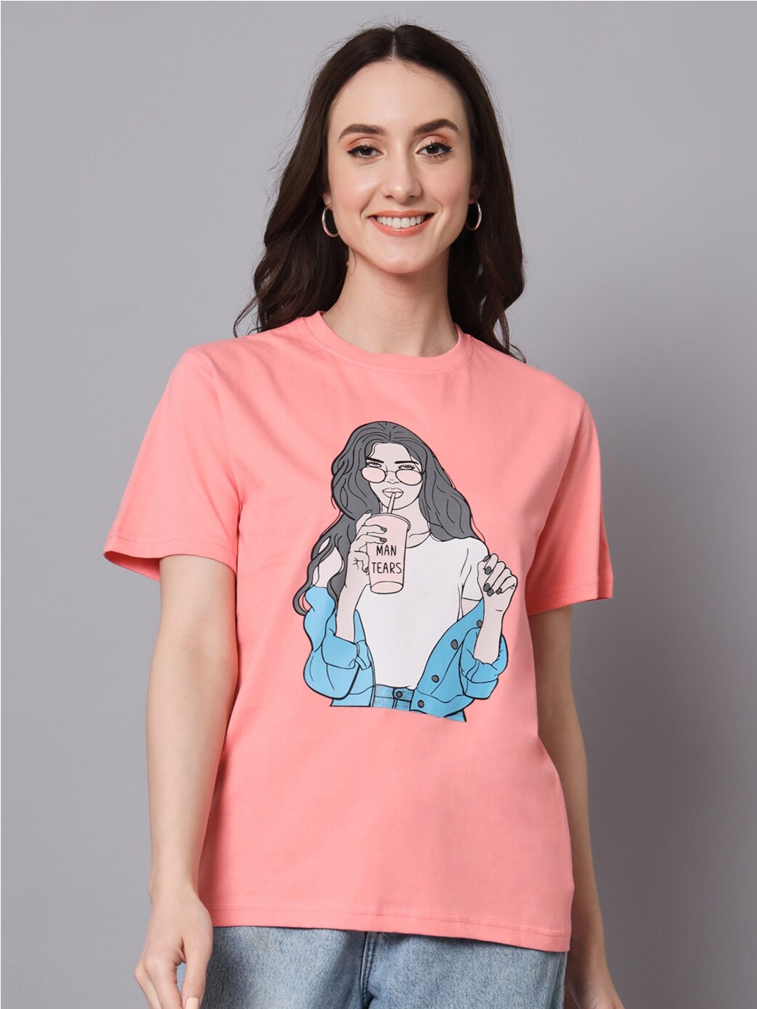 BEYOUND SIZE - THE DRY STATE Plus Size Graphic Printed Round Neck Cotton T-shirt, Pink
BEYOUND SIZE - THE DRY STATE Plus Size Graphic Printed Round Neck Cotton T-shirt, Pink