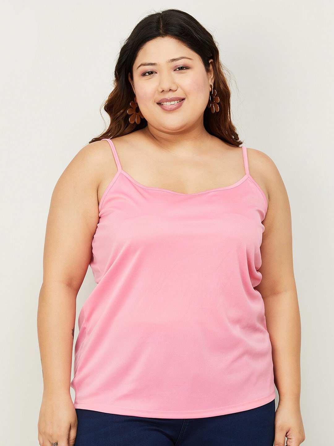 Nexus by Lifestyle Plus Size Self Design V-Neck Puff Sleeves Gathered Shirt Style Top With Camisole, Pink
Nexus by Lifestyle Plus Size Self Design V-Neck Puff Sleeves Gathered Shirt Style Top With Camisole, Pink
