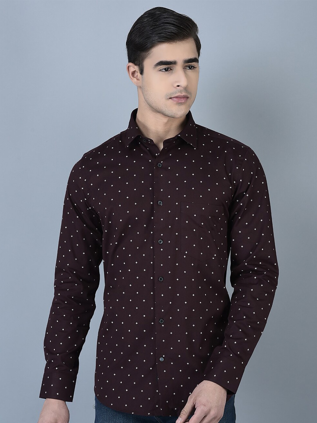 CANOE Smart Conversation Printed Spread Collar Pure Cotton Casual Shirt, Maroon
CANOE Smart Conversation Printed Spread Collar Pure Cotton Casual Shirt, Maroon