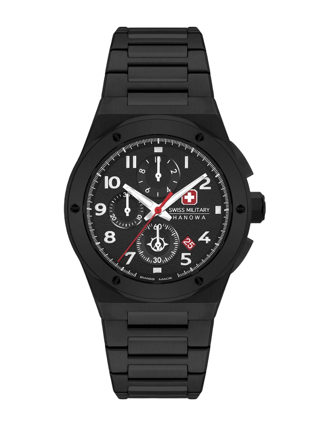 SWISS MILITARY HANOWA Men Stainless Steel Analogue Chronograph Watch SMWGI2102031, Black
SWISS MILITARY HANOWA Men Stainless Steel Analogue Chronograph Watch SMWGI2102031, Black