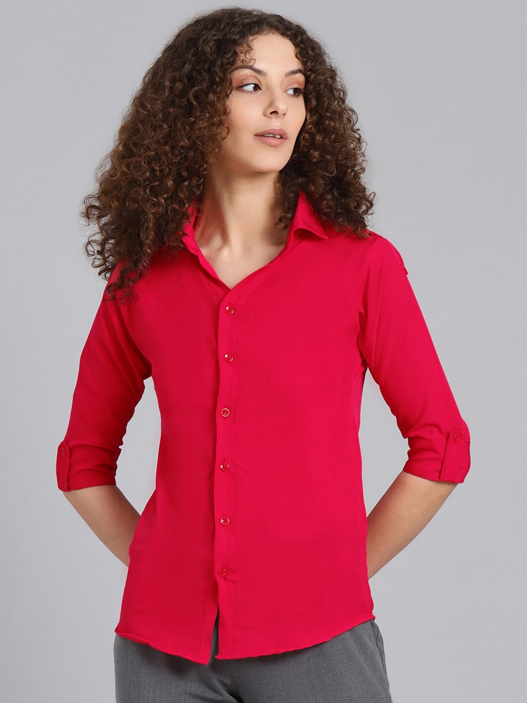 Shaftesbury London Spread Collar Three-Quarter Sleeves Cotton Smart Slim Fit Shirt, Red
Shaftesbury London Spread Collar Three-Quarter Sleeves Cotton Smart Slim Fit Shirt, Red