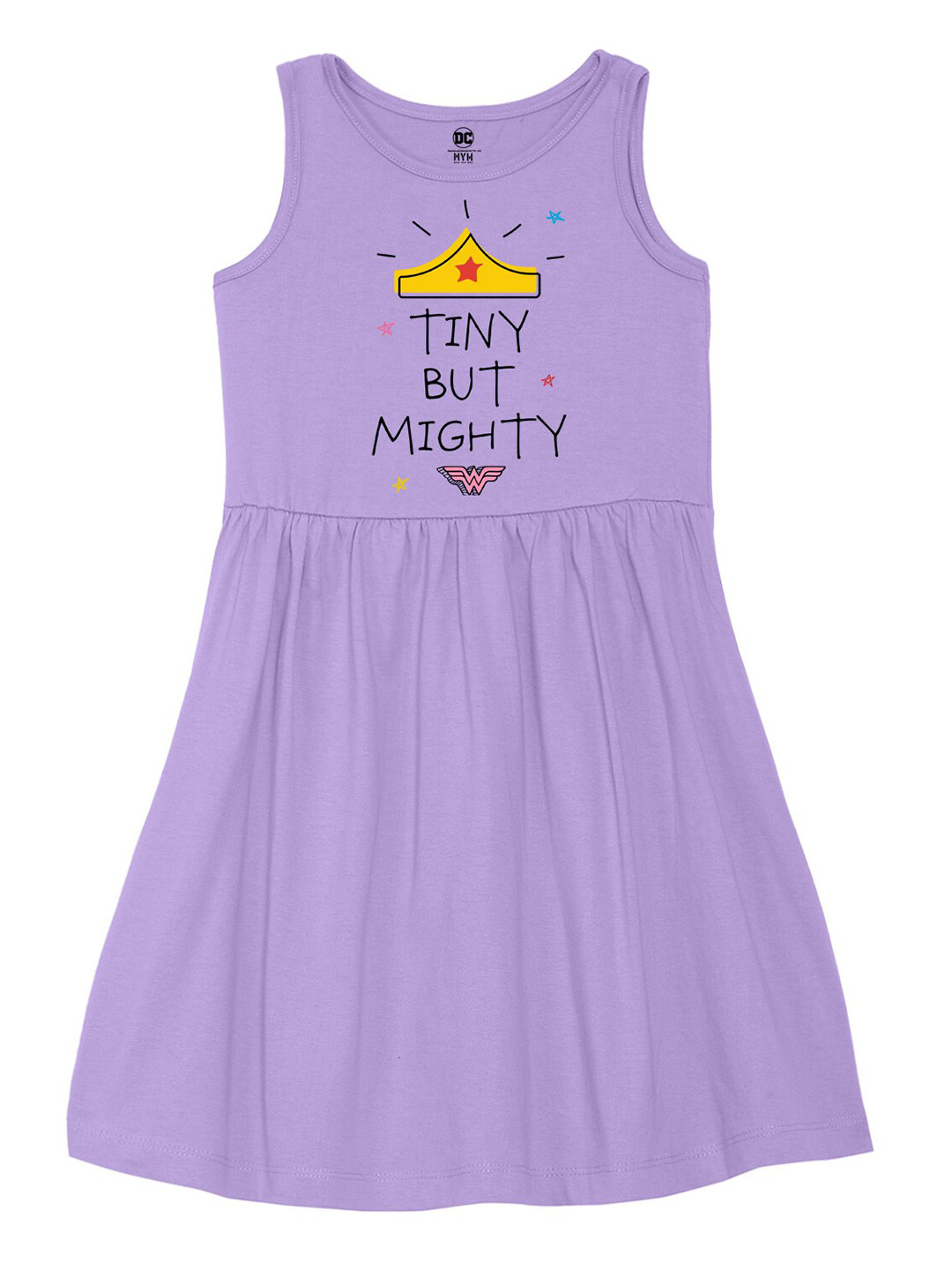Wear Your Mind Girls Round Neck Typography Printed Pure Cotton A-Line Dress, Purple
Wear Your Mind Girls Round Neck Typography Printed Pure Cotton A-Line Dress, Purple