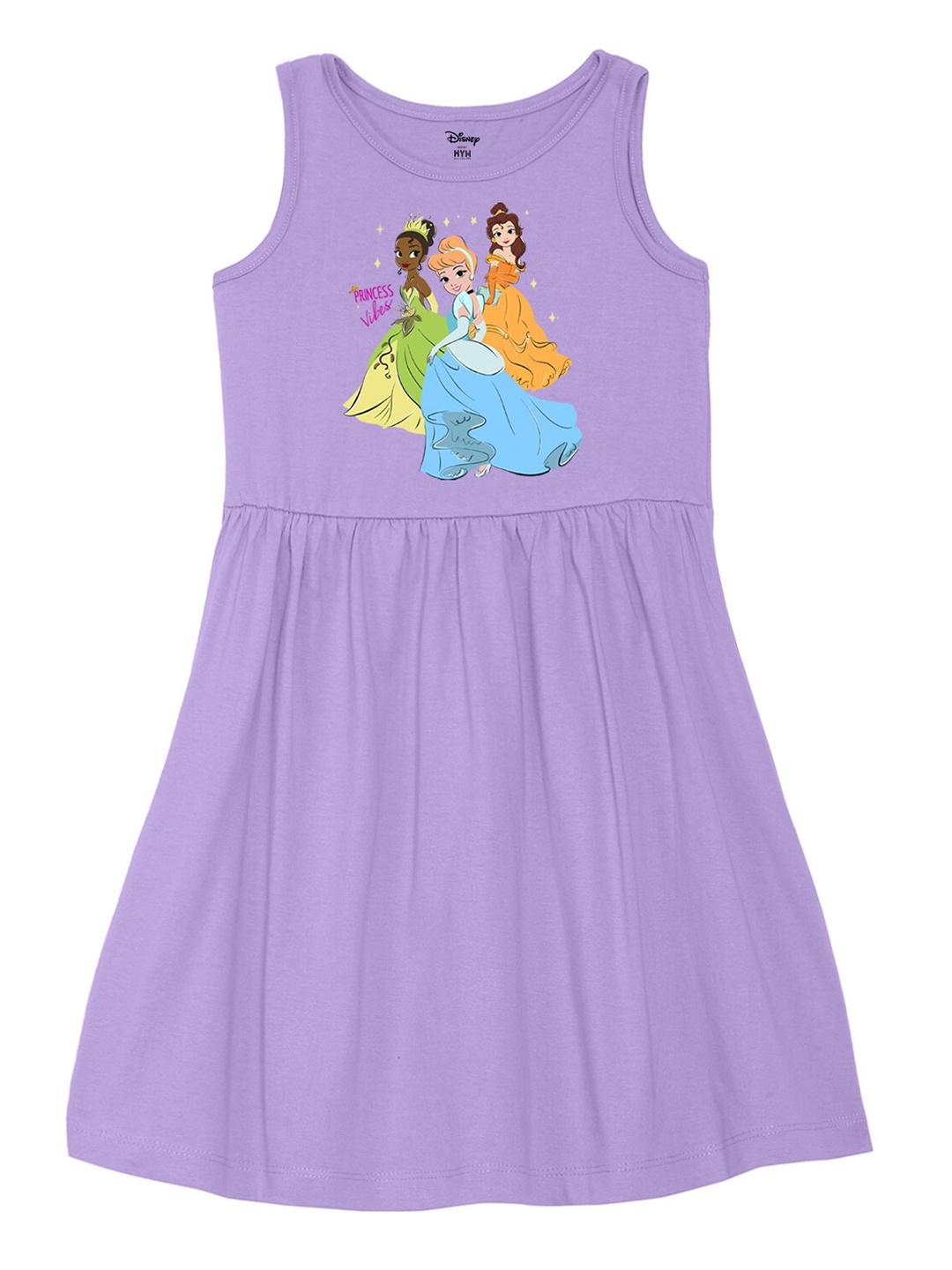 Wear Your Mind Girls Round Neck Disney Princess Printed Pure Cotton A-Line Dress, Purple
Wear Your Mind Girls Round Neck Disney Princess Printed Pure Cotton A-Line Dress, Purple