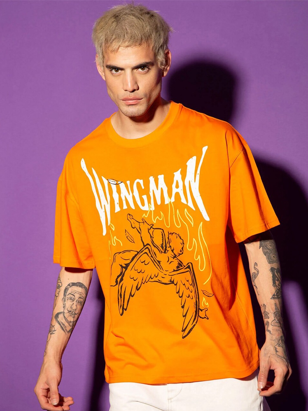 Bonkers Corner Graphic Printed Drop Shoulder Sleeves Cotton Oversized Fit T-shirt, Orange
Bonkers Corner Graphic Printed Drop Shoulder Sleeves Cotton Oversized Fit T-shirt, Orange