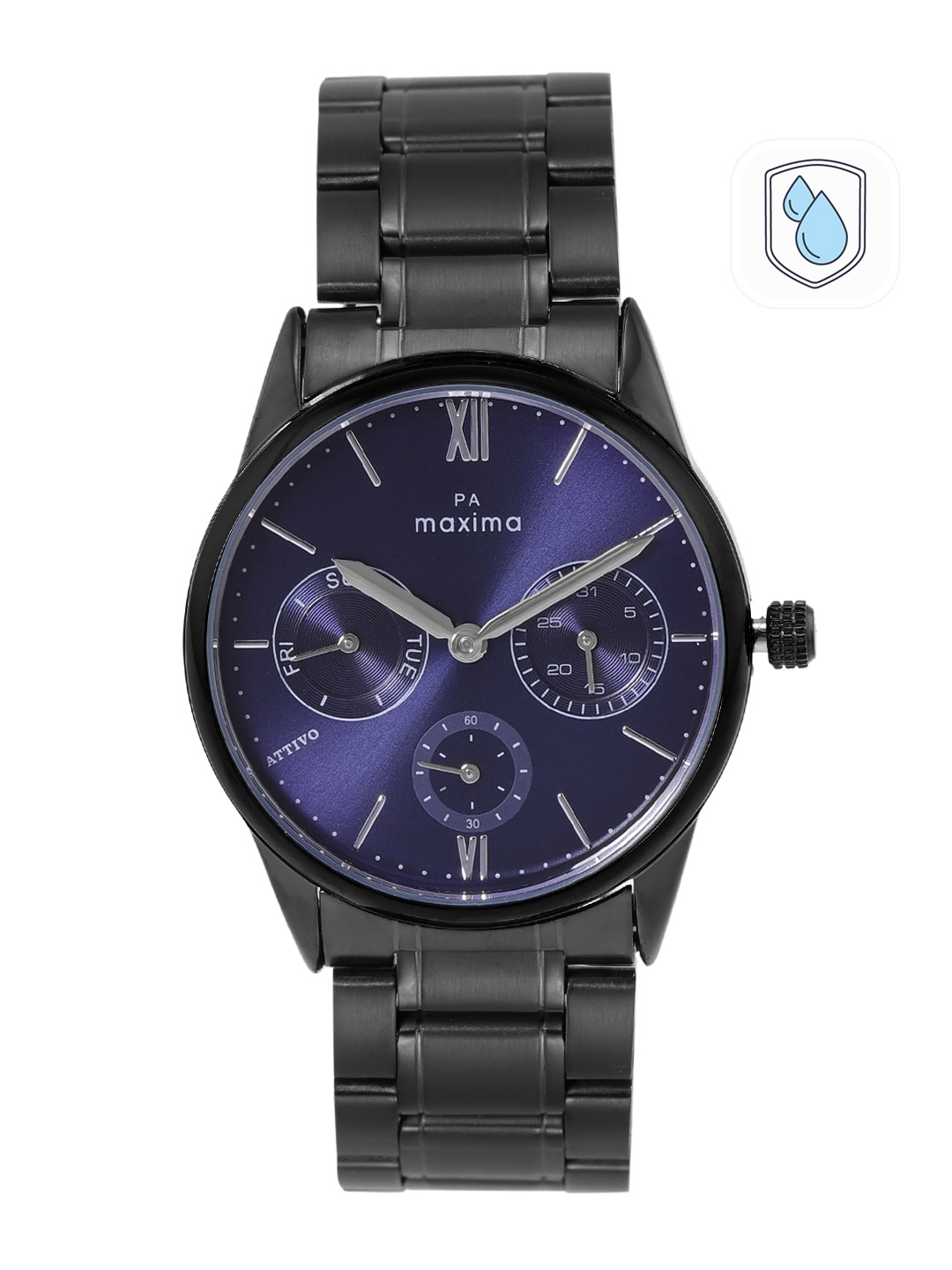 maxima Women Stainless Steel Bracelet Style Straps Analogue Watch 65592CMLB, Navy blue
maxima Women Stainless Steel Bracelet Style Straps Analogue Watch 65592CMLB, Navy blue