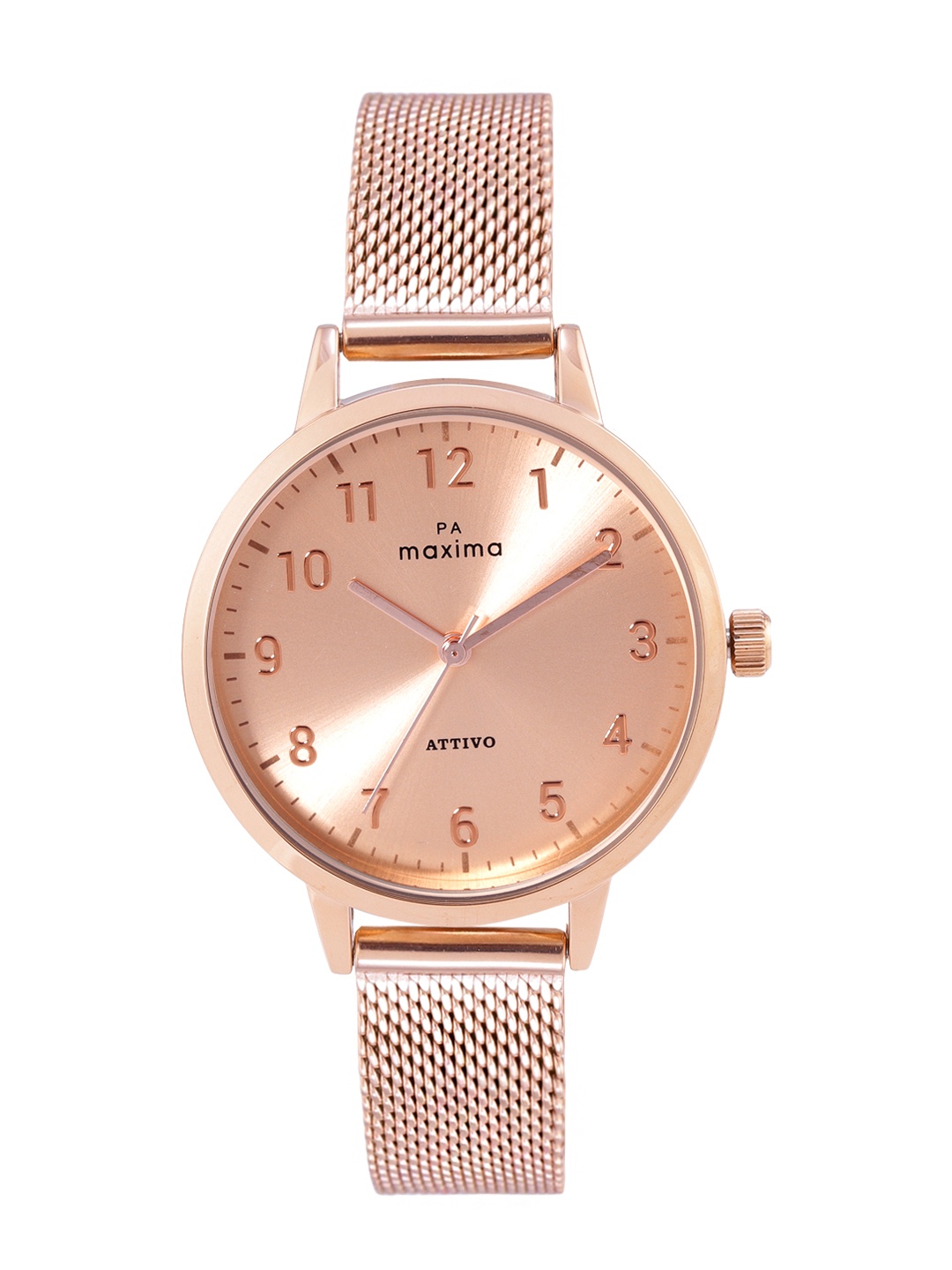maxima Women Stainless Steel Bracelet Style Straps Analogue Watch O-66620CMLR, Rose gold
maxima Women Stainless Steel Bracelet Style Straps Analogue Watch O-66620CMLR, Rose gold