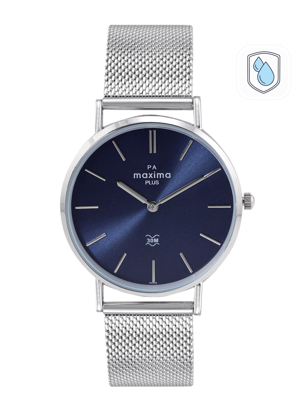 maxima Men Stainless Steel Bracelet Style Straps Analogue Watch 64000CMGI, Navy blue
maxima Men Stainless Steel Bracelet Style Straps Analogue Watch 64000CMGI, Navy blue