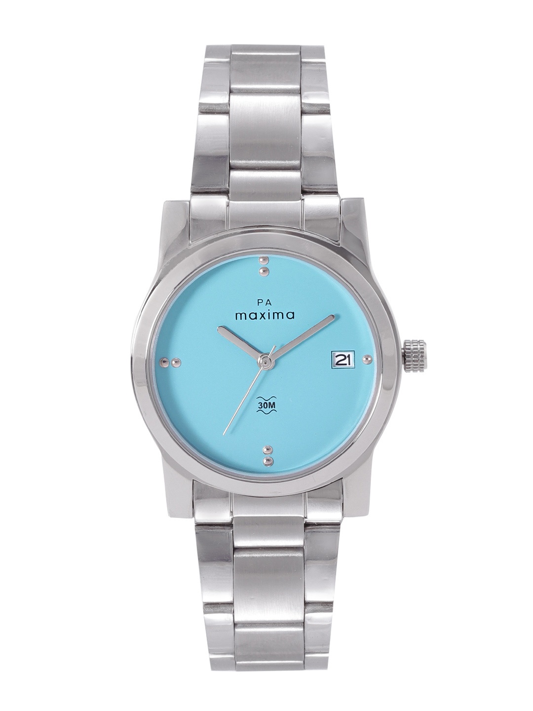 maxima Women Brass Dial & Stainless Steel Bracelet Style Straps Analogue Watch O-46760CMLI, Blue
maxima Women Brass Dial & Stainless Steel Bracelet Style Straps Analogue Watch O-46760CMLI, Blue