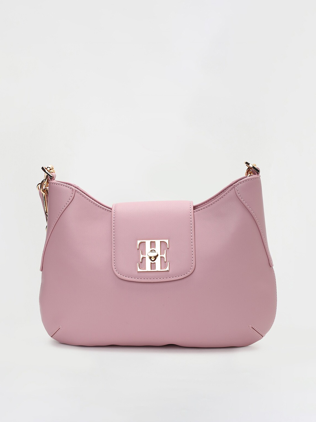 ELLE Textured Structured Shoulder Bag, Pink