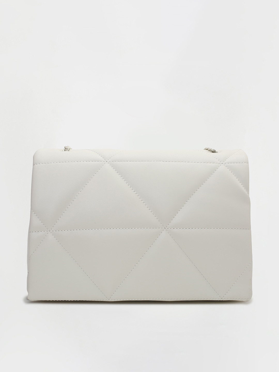 Ginger by Lifestyle Structured Sling Bag with Quilted, Off white 
Ginger by Lifestyle Structured Sling Bag with Quilted, Off white