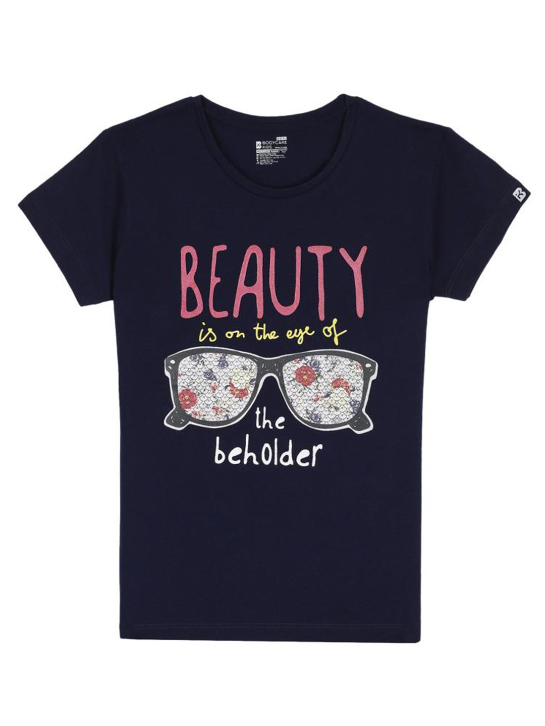 Bodycare Kids Girls Typography Printed Anti Viral Protection Cotton T-shirt, Navy blue
Bodycare Kids Girls Typography Printed Anti Viral Protection Cotton T-shirt, Navy blue
