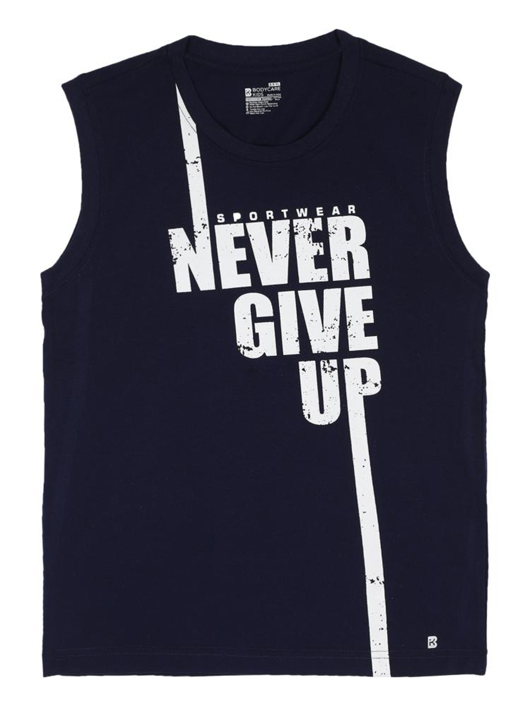 Bodycare Kids Boys Typography Round Neck Sleeveless Antiviral Cotton T-shirt, Navy blue
Bodycare Kids Boys Typography Round Neck Sleeveless Antiviral Cotton T-shirt, Navy blue