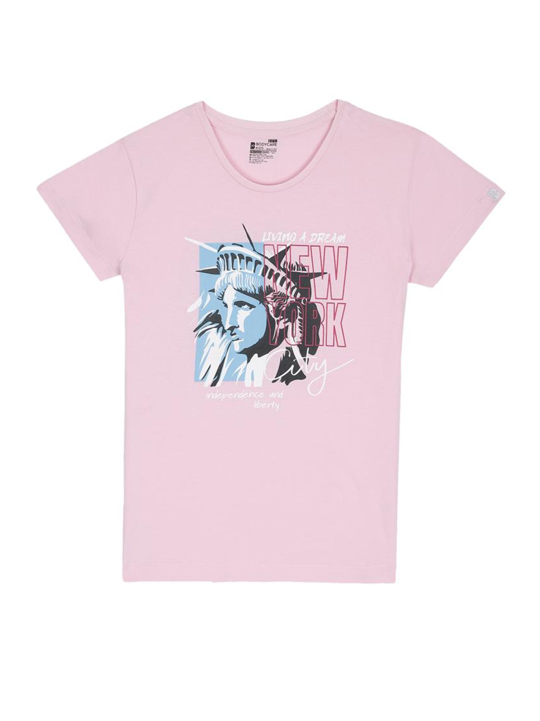 Bodycare Kids Girls People And Places Printed Antiviral Anti Bacterial Cotton T-shirt, Pink
Bodycare Kids Girls People And Places Printed Antiviral Anti Bacterial Cotton T-shirt, Pink