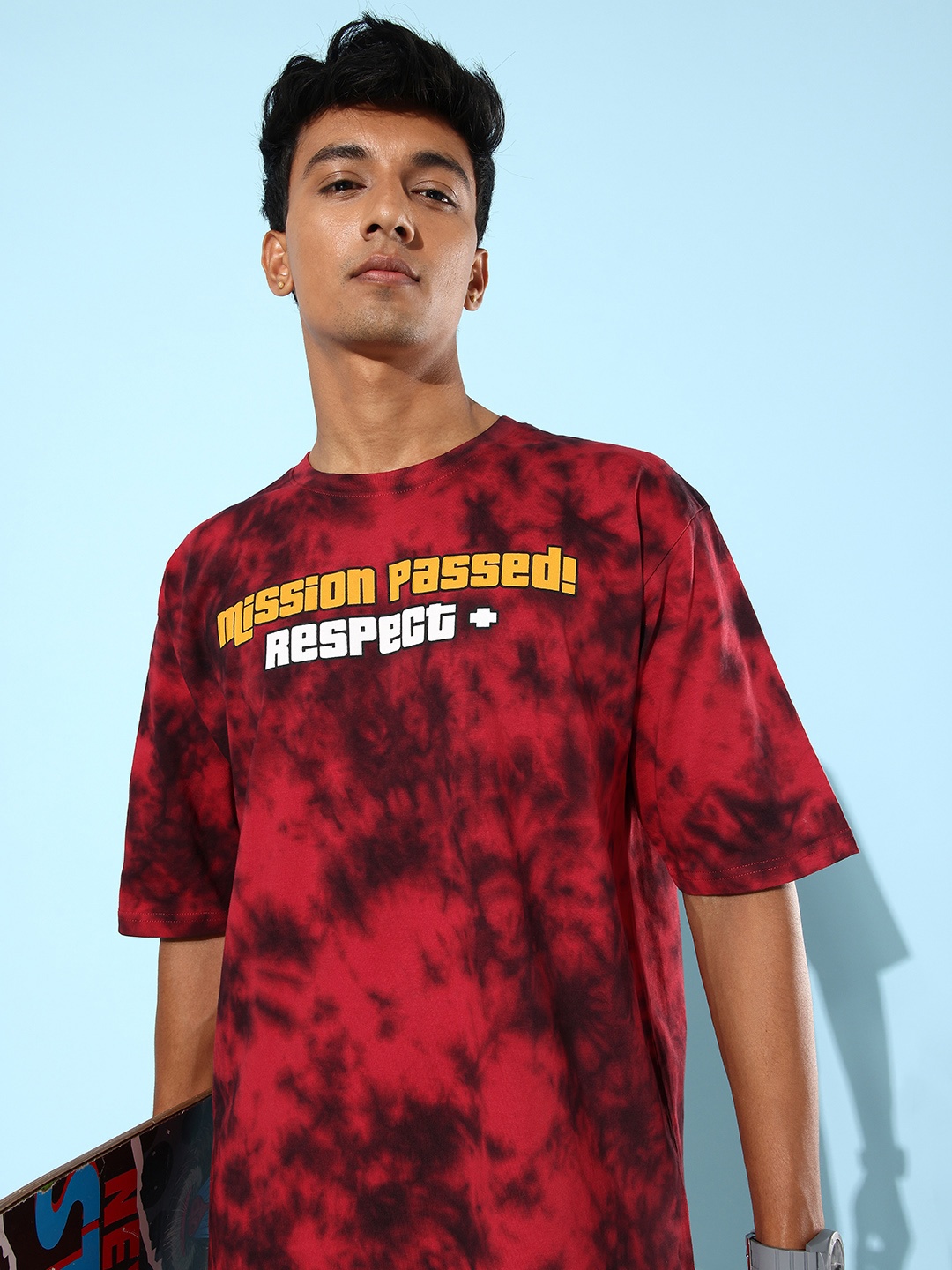 Difference of Opinion Men Multicoloured Tie & Dye Oversized Pure Cotton Longline T-shirt, Multi
Difference of Opinion Men Multicoloured Tie & Dye Oversized Pure Cotton Longline T-shirt, Multi