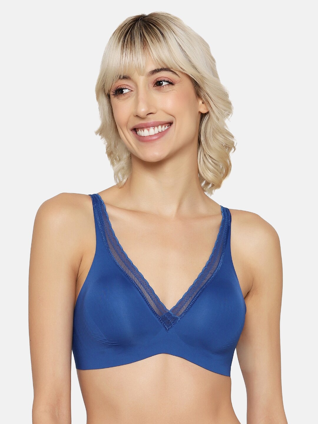 Sloggi sloggi body adapt twist Half Coverage Wireless Lightly Padded T-Shirt Bra, Blue
Sloggi sloggi body adapt twist Half Coverage Wireless Lightly Padded T-Shirt Bra, Blue