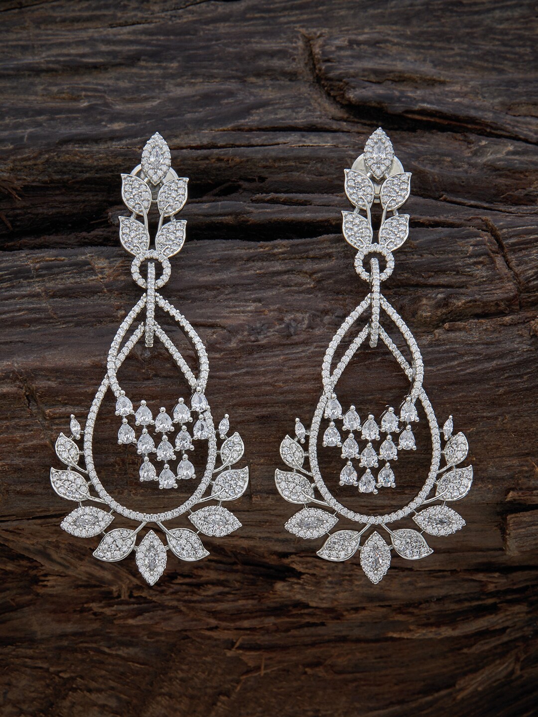Kushal's Fashion Jewellery Rhodium Plated Contemporary Cubic Zirconia Drop Earrings, Silver
Kushal's Fashion Jewellery Rhodium Plated Contemporary Cubic Zirconia Drop Earrings, Silver