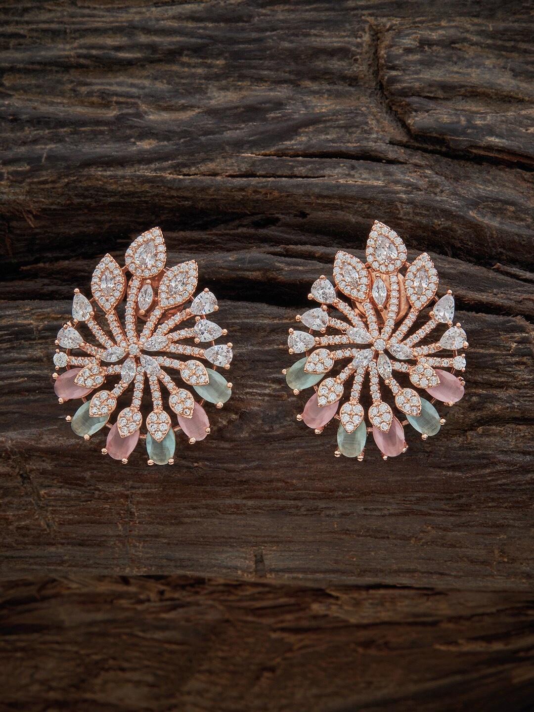 Kushal's Fashion Jewellery Rose-Gold-Plated Floral Design Contemporary Studs Earrings
Kushal's Fashion Jewellery Rose-Gold-Plated Floral Design Contemporary Studs Earrings