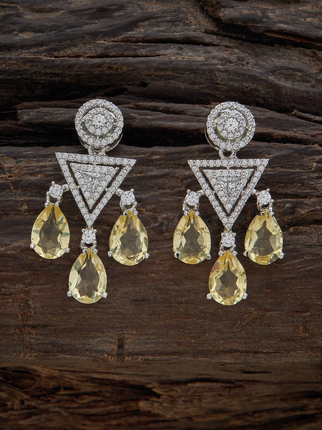 Kushal's Fashion Jewellery Rhodium Plated Contemporary Cubic Zirconia Drop Earrings, Silver
Kushal's Fashion Jewellery Rhodium Plated Contemporary Cubic Zirconia Drop Earrings, Silver