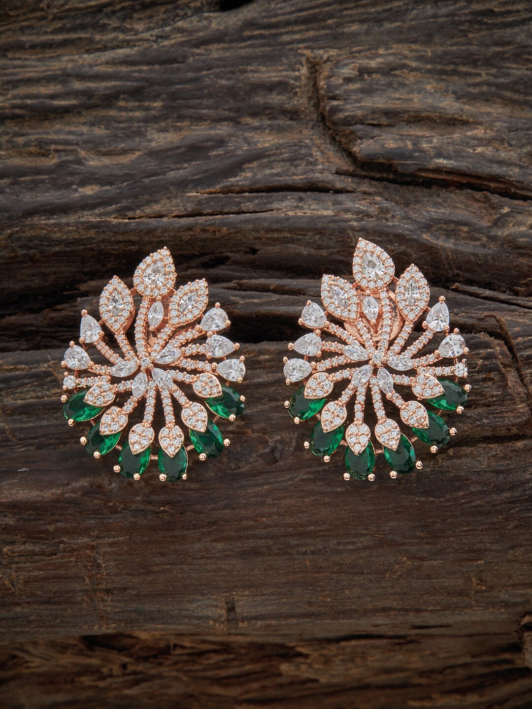 Kushal's Fashion Jewellery Rose-Gold Plated Contemporary Cubic Zirconia Studs Earrings
Kushal's Fashion Jewellery Rose-Gold Plated Contemporary Cubic Zirconia Studs Earrings