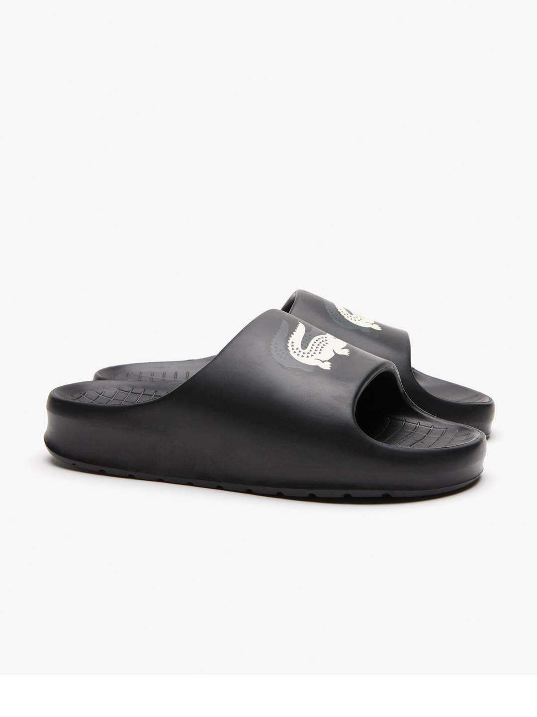 Lacoste Men Printed Sliders, Black