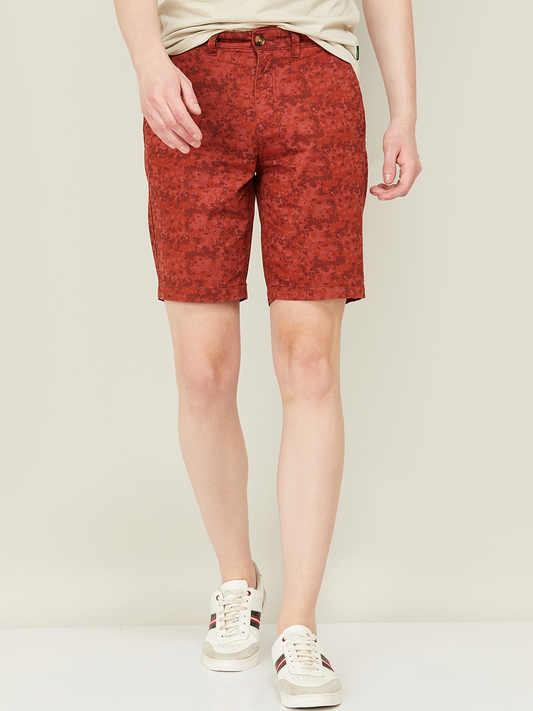 Fame Forever by Lifestyle Men Abstract Printed Mid-Rise Above Knee Cotton Regular Shorts, Rust
Fame Forever by Lifestyle Men Abstract Printed Mid-Rise Above Knee Cotton Regular Shorts, Rust