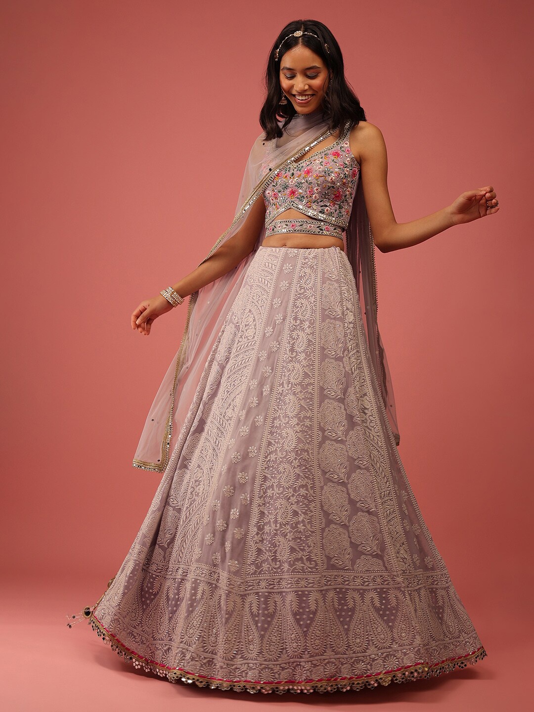 KALKI Fashion Embroidered sequinned Ready to Wear Lehenga & Blouse With Dupatta, Lavender
KALKI Fashion Embroidered sequinned Ready to Wear Lehenga & Blouse With Dupatta, Lavender