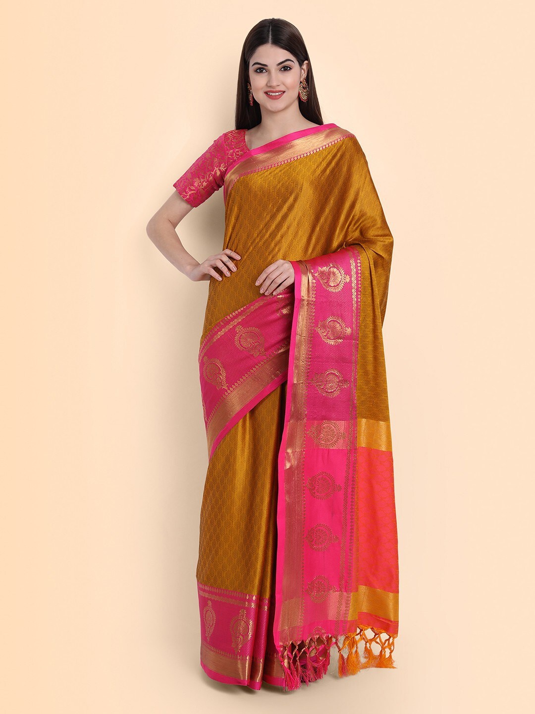 AVANTIKA FASHION Ethnic Motif Woven Design Zari Silk Cotton Banarasi Saree, Mustard
AVANTIKA FASHION Ethnic Motif Woven Design Zari Silk Cotton Banarasi Saree, Mustard