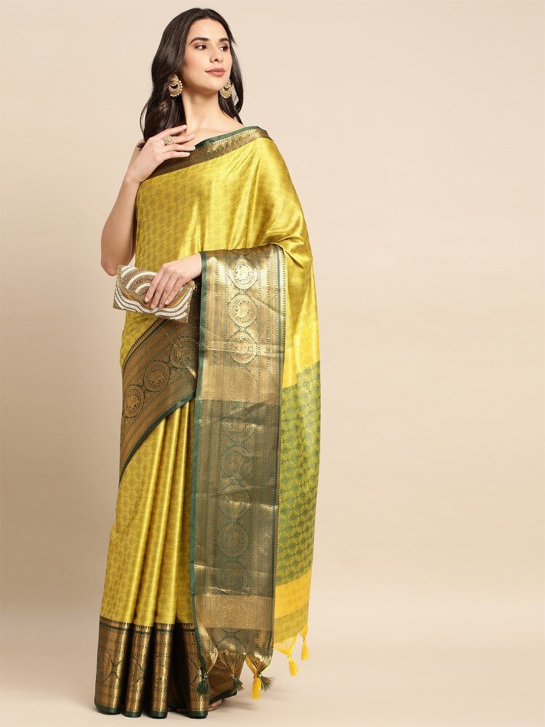AVANTIKA FASHION Ethnic Motifs Woven Design Zari Silk Cotton Banarasi Saree, Fluorescent green
AVANTIKA FASHION Ethnic Motifs Woven Design Zari Silk Cotton Banarasi Saree, Fluorescent green