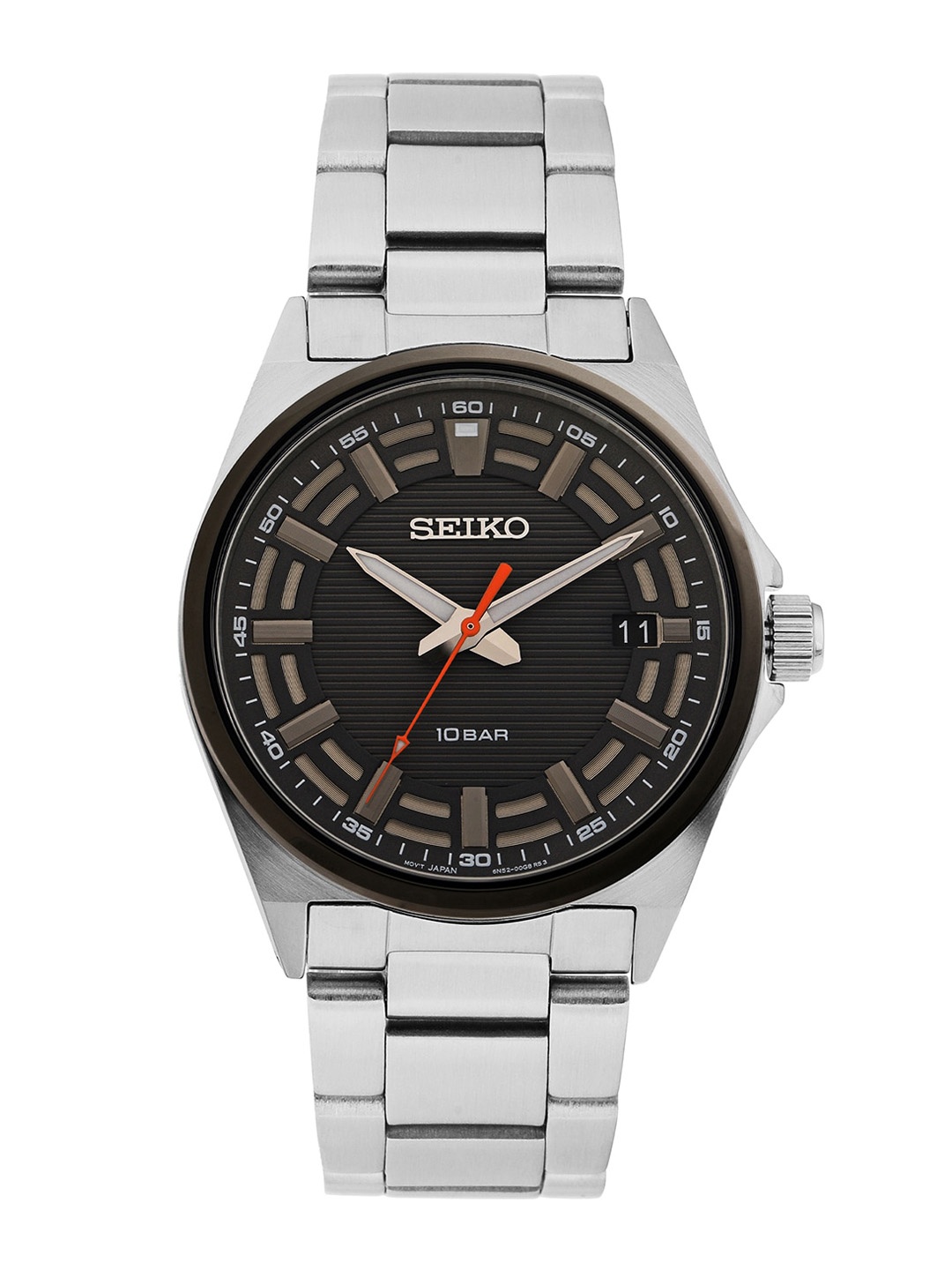 SEIKO Men Stainless Steel Bracelet Style Straps Reset Time Analogue Watch SUR507P1, Black
SEIKO Men Stainless Steel Bracelet Style Straps Reset Time Analogue Watch SUR507P1, Black