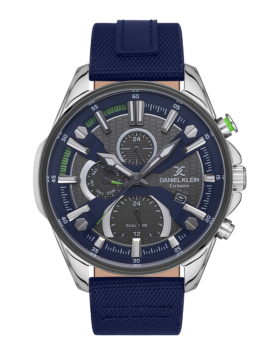 Daniel Klein Men Textured Dial & Straps Analogue Multi Function Watch DK 1 13386-3, Navy blue
Daniel Klein Men Textured Dial & Straps Analogue Multi Function Watch DK 1 13386-3, Navy blue