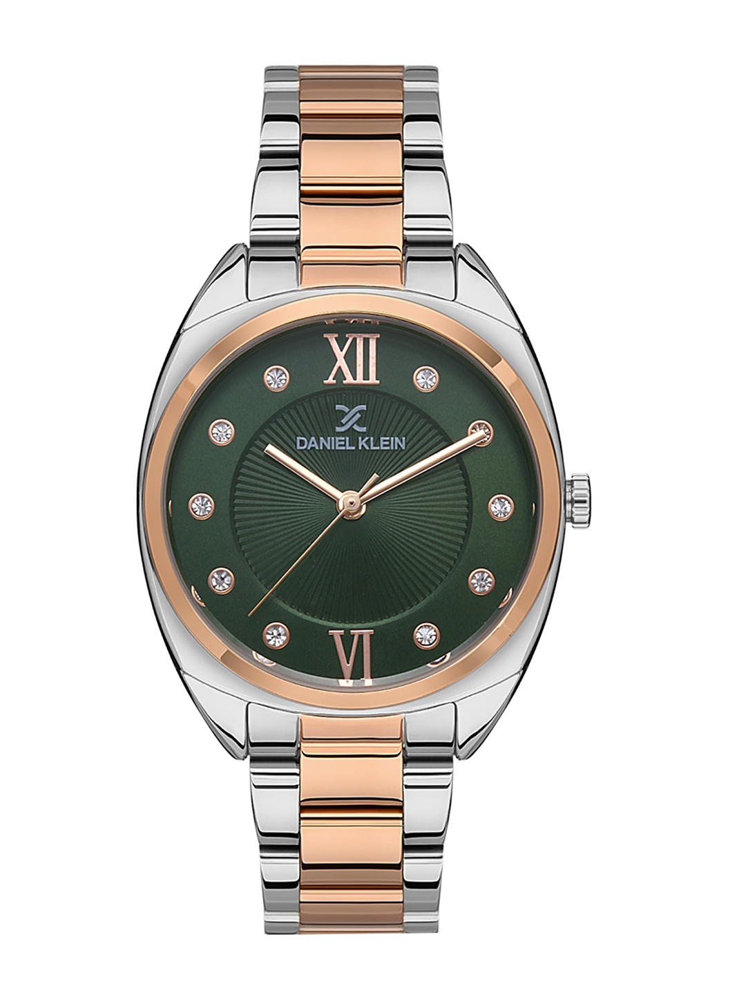 Daniel Klein Women Embellished Dial & Bracelet Style Straps Analogue Watch DK 1 13398-6, Green
Daniel Klein Women Embellished Dial & Bracelet Style Straps Analogue Watch DK 1 13398-6, Green