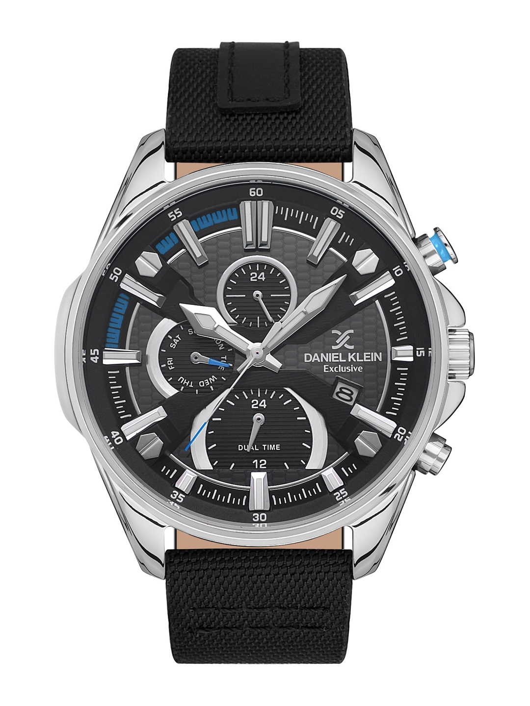 Daniel Klein Men Dial & Textured Straps Analogue Multi Function Watch DK 1 13386-2, Black
Daniel Klein Men Dial & Textured Straps Analogue Multi Function Watch DK 1 13386-2, Black