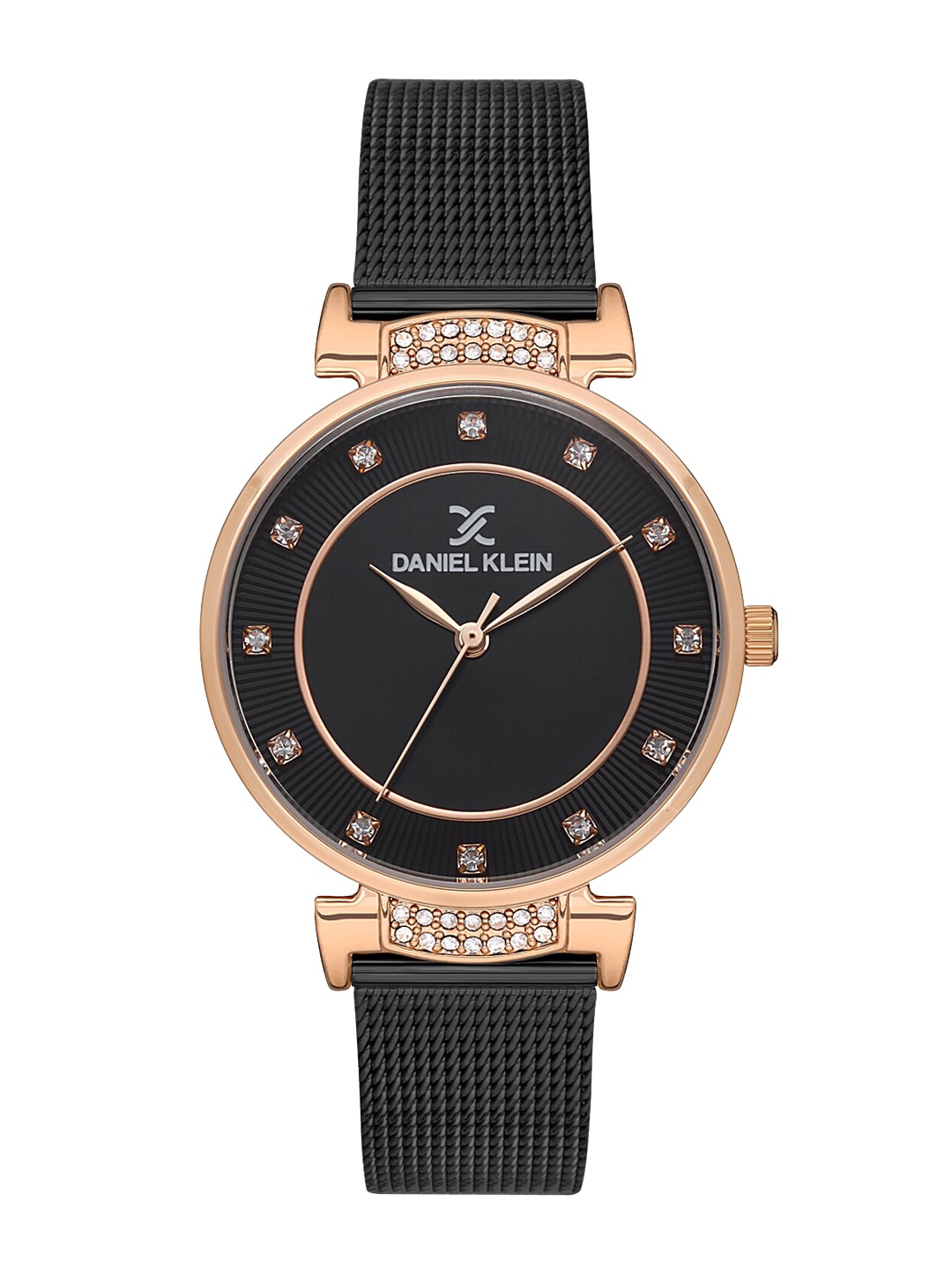 Daniel Klein Women Embellished Dial & Bracelet Style Straps Analogue Watch DK 1 13437-6, Black
Daniel Klein Women Embellished Dial & Bracelet Style Straps Analogue Watch DK 1 13437-6, Black