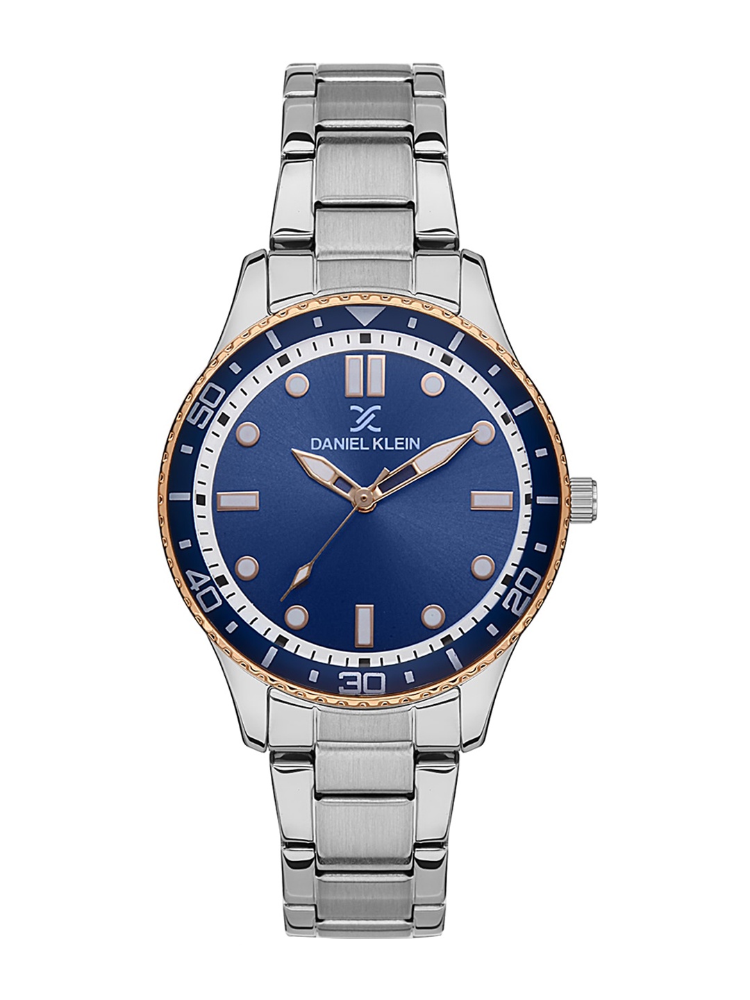 Daniel Klein Women Embellished Dial & Bracelet Style Straps Analogue Watch DK 1 13392-6, Blue
Daniel Klein Women Embellished Dial & Bracelet Style Straps Analogue Watch DK 1 13392-6, Blue