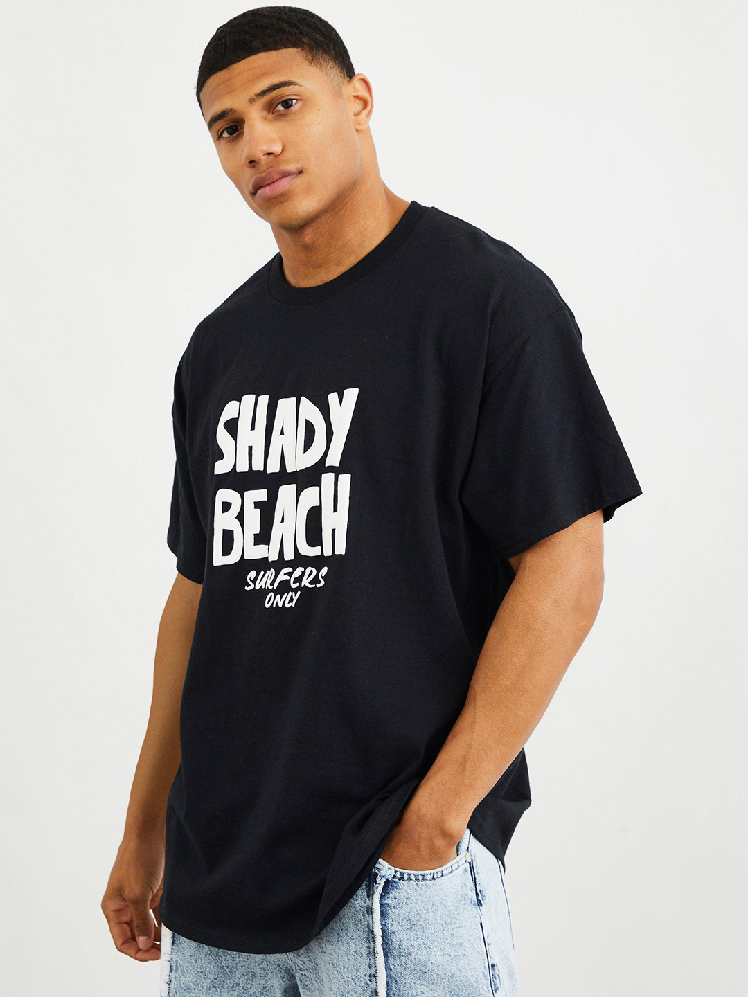 boohooMAN Typography Printed Drop-Shoulder Sleeves Pure Cotton Oversized T-shirt, Black
boohooMAN Typography Printed Drop-Shoulder Sleeves Pure Cotton Oversized T-shirt, Black