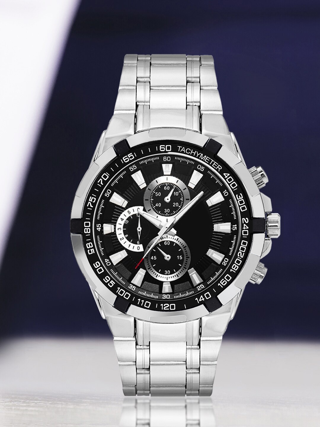 Shocknshop Men Round Dial & Bracelet Style Straps Analogue Watch- WCH60SilverBlack, Black
Shocknshop Men Round Dial & Bracelet Style Straps Analogue Watch- WCH60SilverBlack, Black