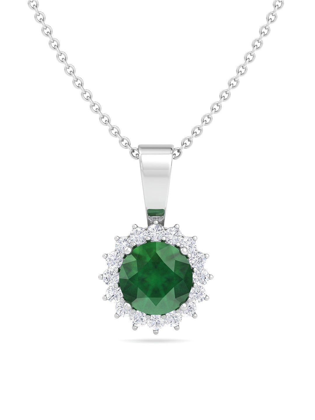 Inddus Jewels 925 Sterling Silver Rhodium-Plated CZ-Studded & Circular Pendant With Chain
Inddus Jewels 925 Sterling Silver Rhodium-Plated CZ-Studded & Circular Pendant With Chain