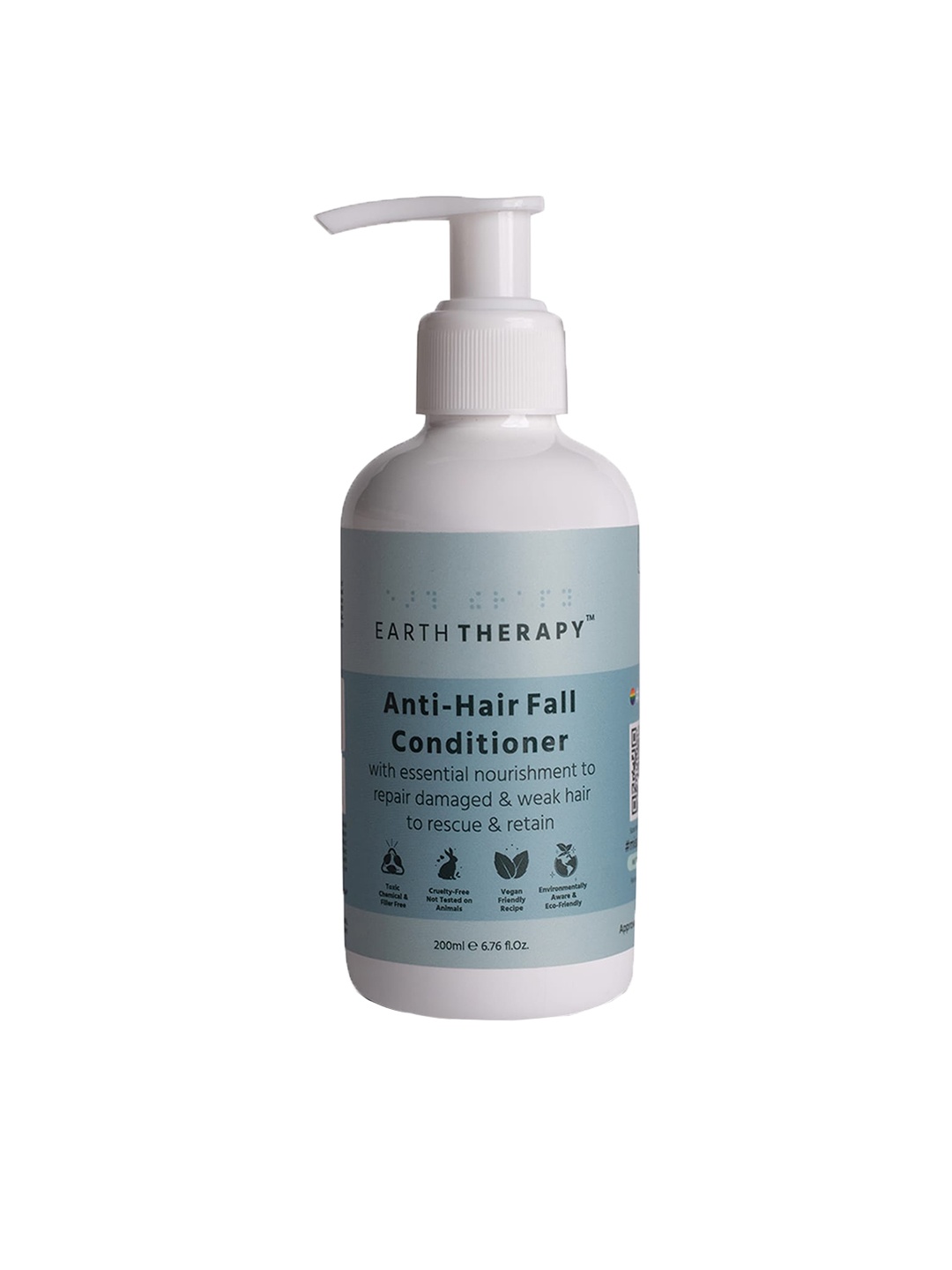 EARTH THERAPY Anti-Hair Fall Therapy Conditioner with Fermented Rice Water - 200ml, White
EARTH THERAPY Anti-Hair Fall Therapy Conditioner with Fermented Rice Water - 200ml, White