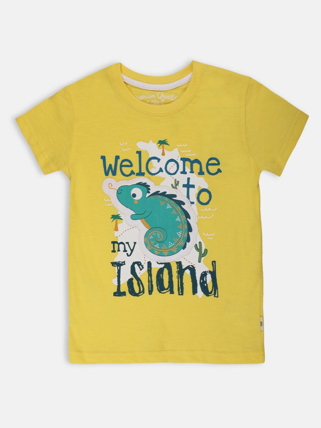 Lil Tomatoes Boys Typography Printed Round Neck Short Sleeves Cotton T-shirt, Yellow
Lil Tomatoes Boys Typography Printed Round Neck Short Sleeves Cotton T-shirt, Yellow