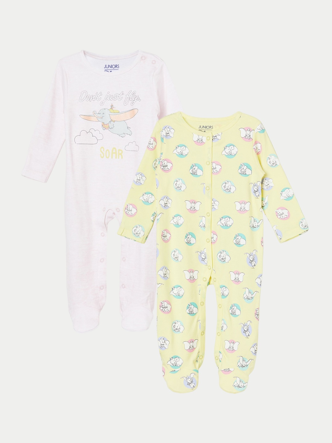 Juniors by Lifestyle Infants Girls 2Pcs Printed Pure ure Cotton Rompers, Yellow
Juniors by Lifestyle Infants Girls 2Pcs Printed Pure ure Cotton Rompers, Yellow