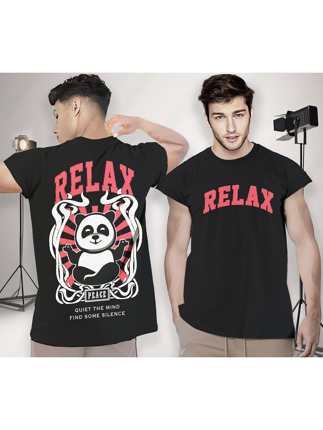 BLIVE Graphic Printed Extended Sleeves Cotton T-shirt, Black
BLIVE Graphic Printed Extended Sleeves Cotton T-shirt, Black