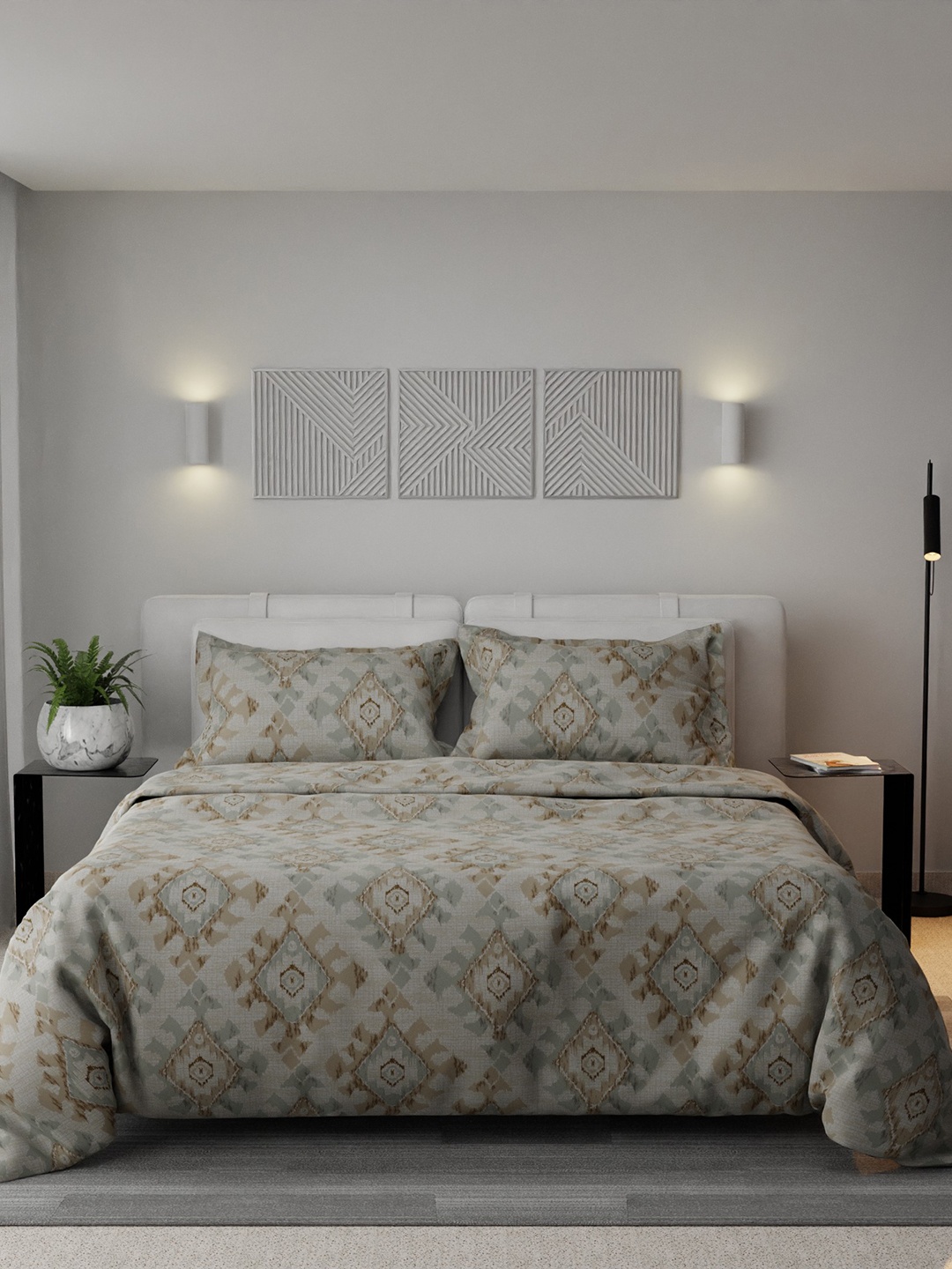 Stoa Paris Grace White & Yellow Geometric AC Room 200 GSM Double Bed Comforter
Stoa Paris Grace White & Yellow Geometric AC Room 200 GSM Double Bed Comforter