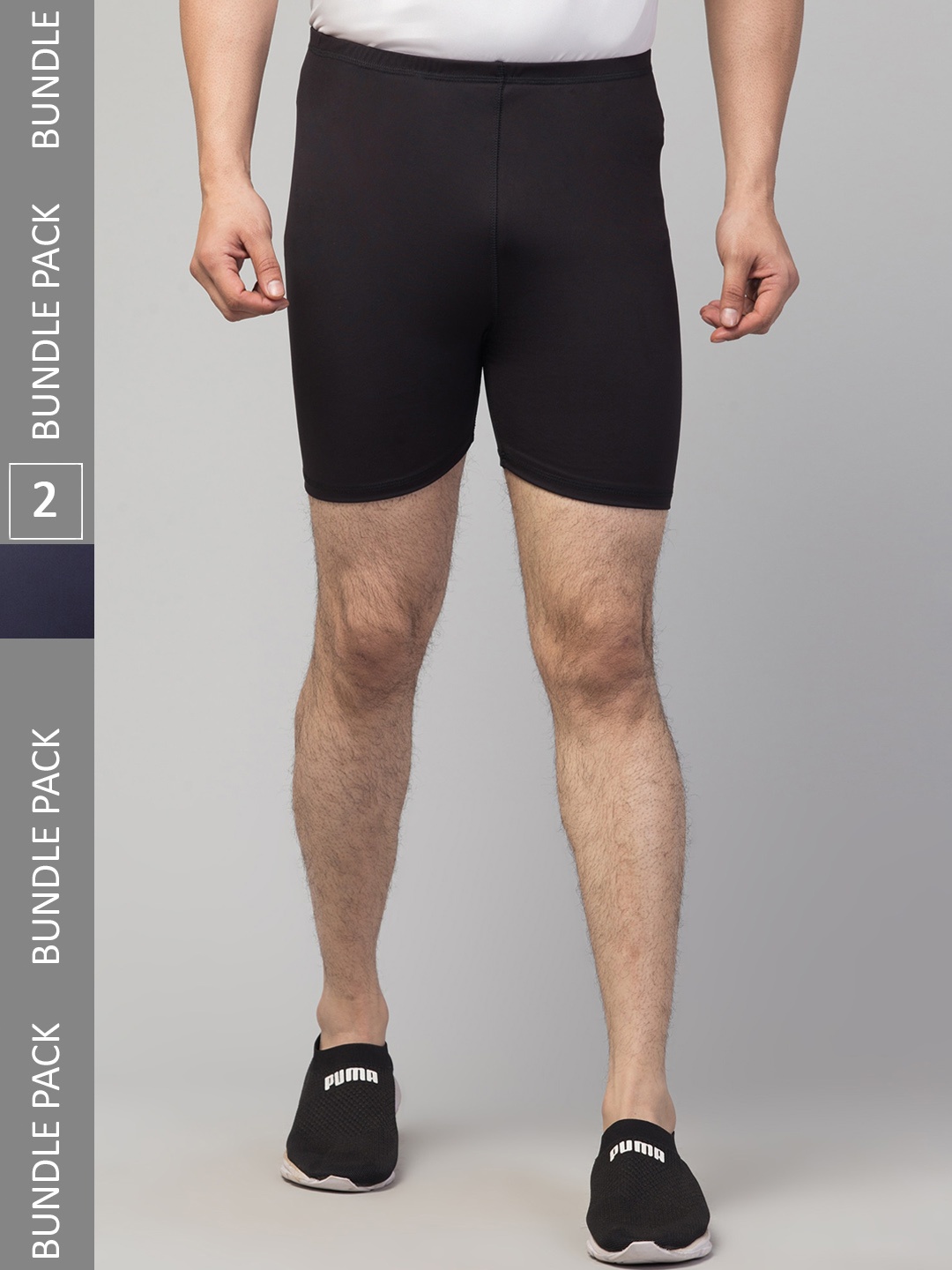 Apraa & Parma Men Pack Of 2 Skinny Fit e-Dry Technology Biker Shorts, Black
Apraa & Parma Men Pack Of 2 Skinny Fit e-Dry Technology Biker Shorts, Black