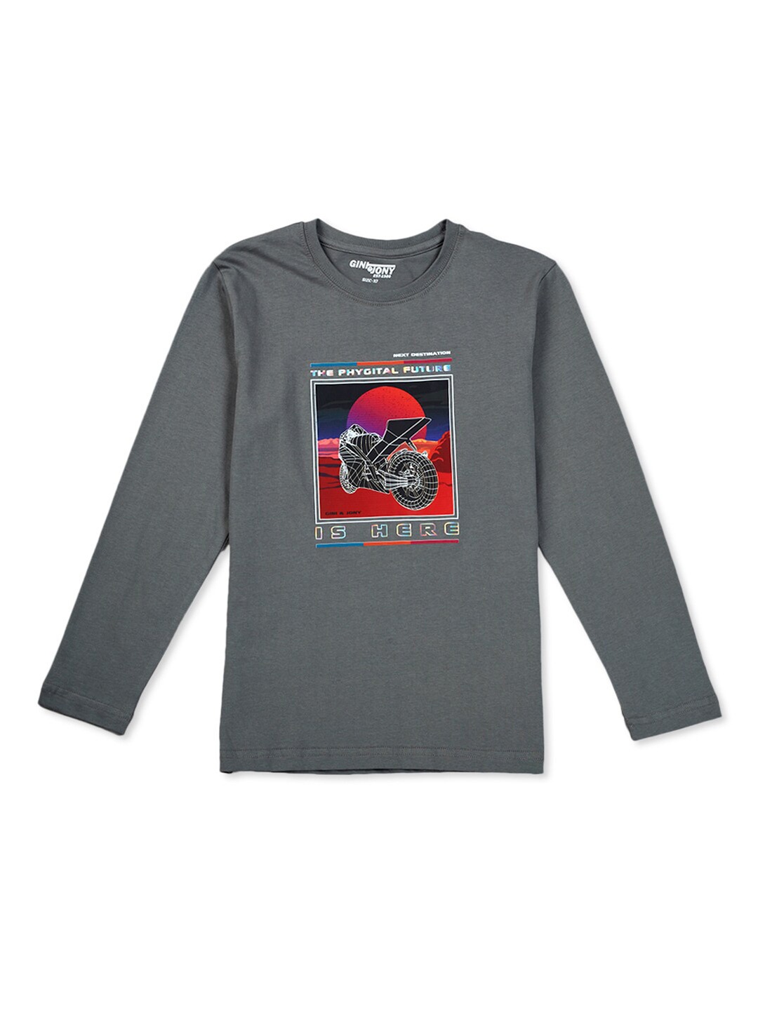 Gini and Jony Infant Boys Graphic Printed Round Neck Long Sleeves Cotton T-shirt, Grey
Gini and Jony Infant Boys Graphic Printed Round Neck Long Sleeves Cotton T-shirt, Grey