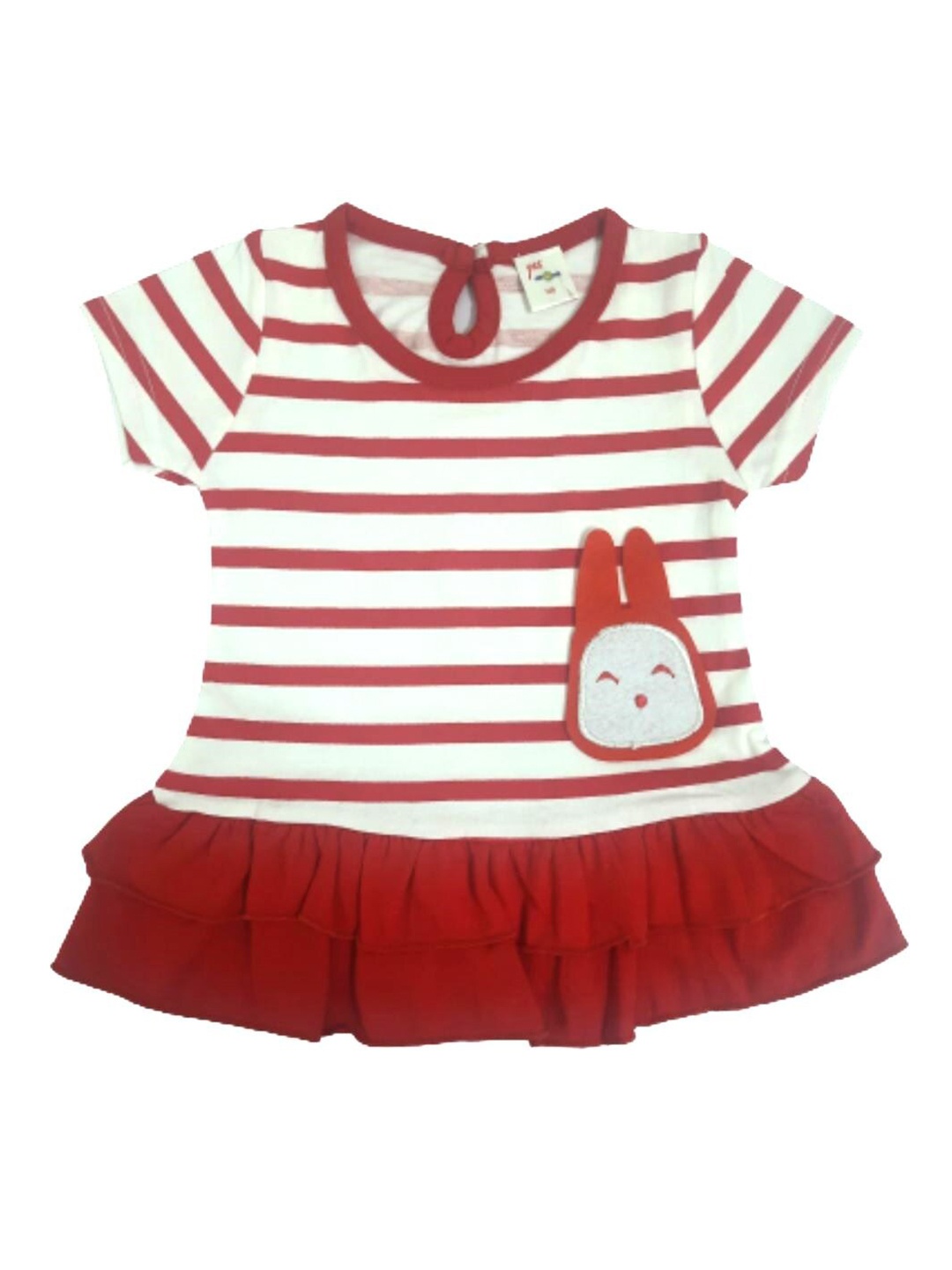 Camey Red Striped A-Line Dress