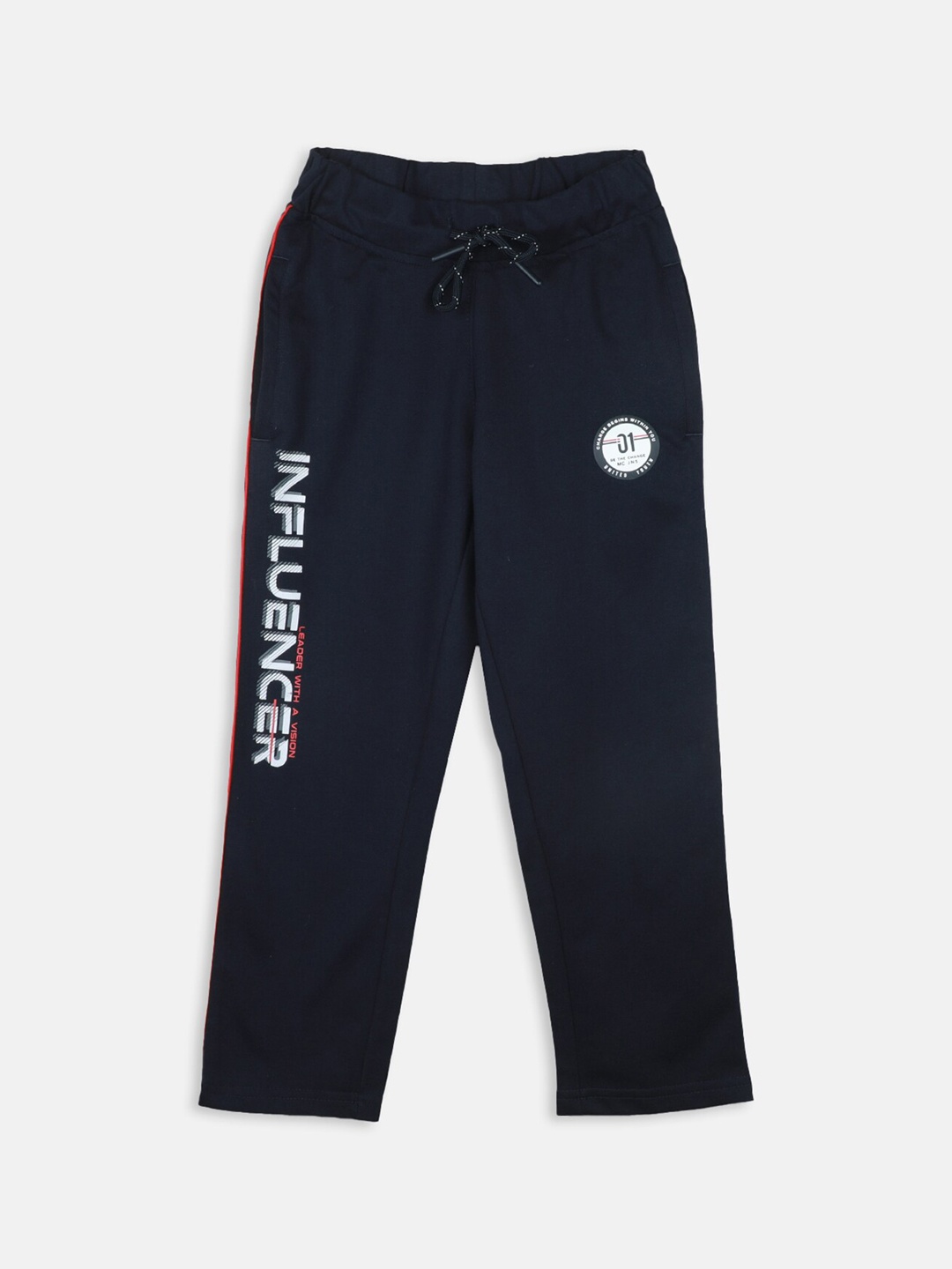 Monte Carlo Boys Printed Track Pants, Navy blue