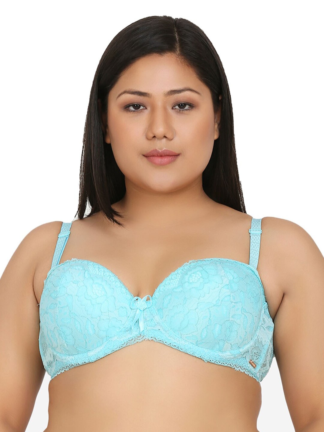 Da Intimo Plus Size Self Design Underwired Heavily Padded All Day Comfort Balconette Bra, Turquoise blue
Da Intimo Plus Size Self Design Underwired Heavily Padded All Day Comfort Balconette Bra, Turquoise blue